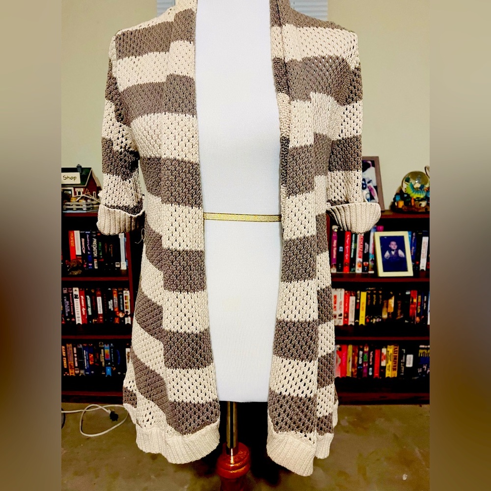 Xhilaration Striped Cardigan